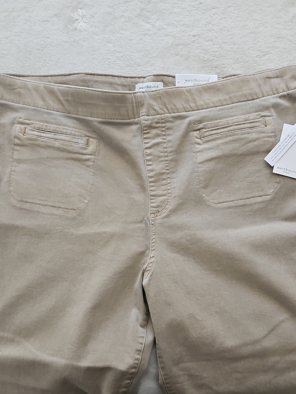 Westbound High Rise Slim Leg Cropped Pant W/ Lots Of Stretch: Portabella: 20W - Picture 6 of 15